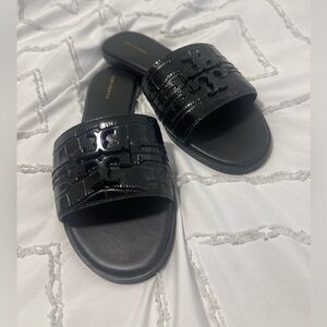 Tory Burch everly black slides